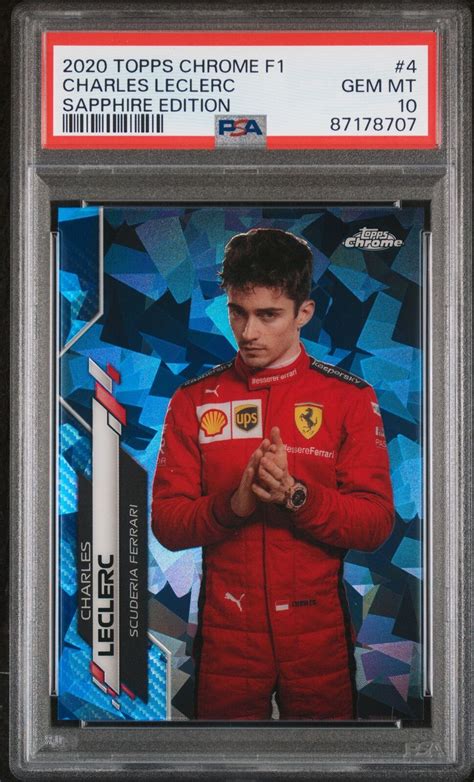 Charles Leclerc 2020 Topps Chrome Formula 1 Sapphire Edition 4 Base