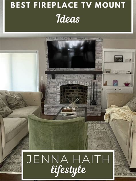 Best Fireplace TV Mount Ideas - Jenna Haith Lifestyle