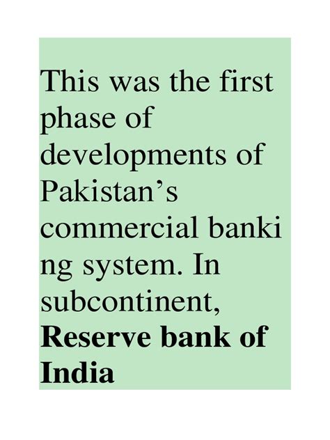 History of Banking in Pakistan | PDF | Pakistan | Financial Services