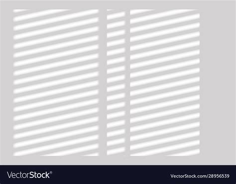 Realistic Window Light And Shadow Overlay Vector Image