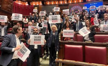 Salario Minimo Ok Della Camera Al Testo Bagarre In Aula The Follow