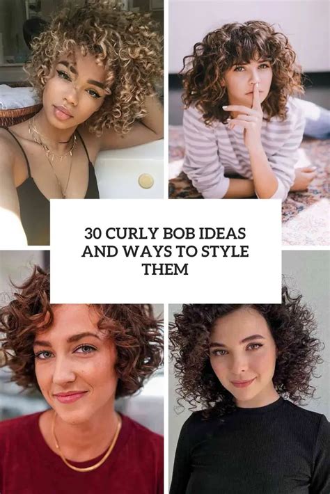 Curly Bob Ideas And Ways To Style Them Styleoholic