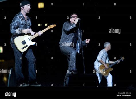 U2 Live At Luzhniki Stadium Of Moscowpictured L R U2 Guitarist The