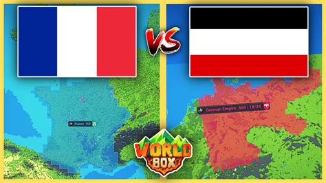 Worldbox Timelapse French Empire Vs German Empire Youtube