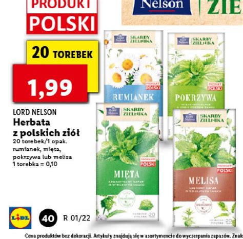 Herbata Rumianek Lord Nelson Cena Promocje Opinie Sklep Blix Pl