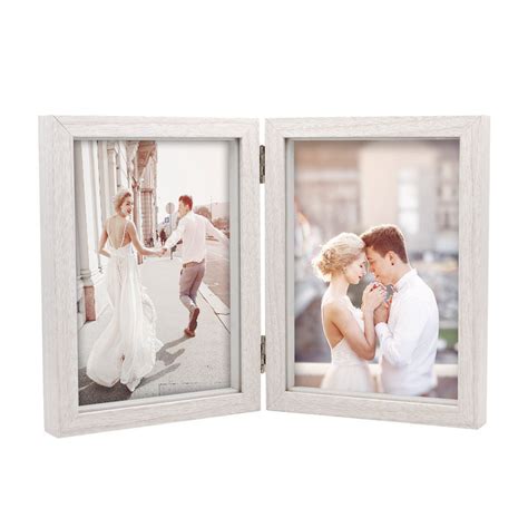 Wooden R Photo Frame X Shadow Box With Glass Black White Picture