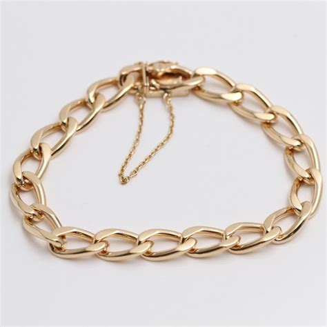 Comprar Pulsera Bilbao Maciza De Oro De Segunda Mano E