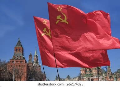 Flag Soviet Union Ussr Waving Wind Stock Photo 266174825 | Shutterstock