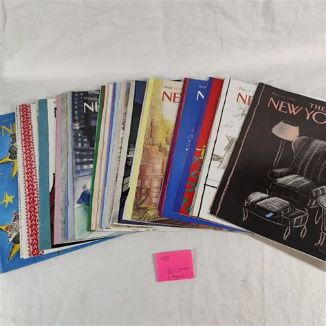 New Yorker Magazine Covers No Labels Lot Of Weekly Issues