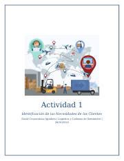 Logística y Cadenas de Suministro Actividad 1 docx Actividad 1