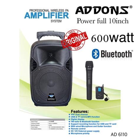 Jual Portable Speaker Pa Professional Addons Inch Power Full Di