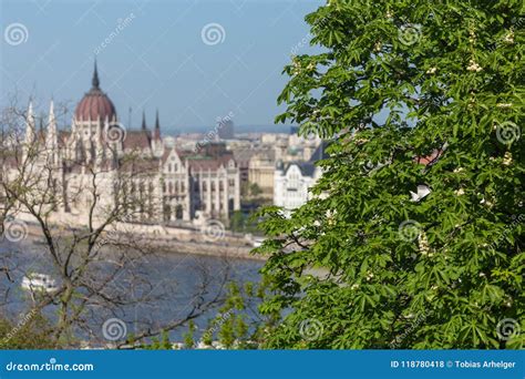 Budapest Houses of Parliament Hungary from Above in the Summer with ...