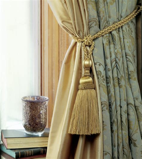 How To Tie A Curtain Tieback Having Tassels Curtains Tassel Curtains