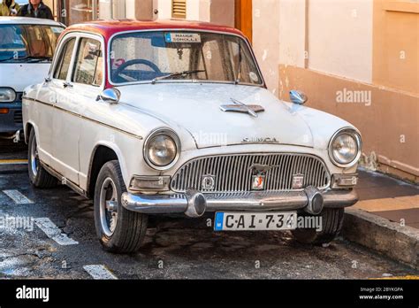 Vintage Simca Car parking in Malta Stock Photo - Alamy