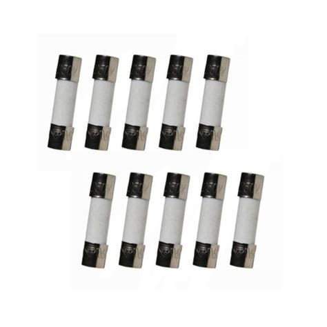 10pcs 250v 10a F10al250v 10 Amp Fast Blow Acting Quick Ceramic Fuses 5x20mm Ebay