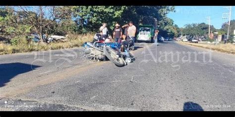 Motociclistas Se Impactan Entre S En La Carretera Tepic Puga El Sol