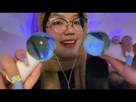 ASMR Water Globes Ice Globes Bubble Water Sounds Mouth Tapping