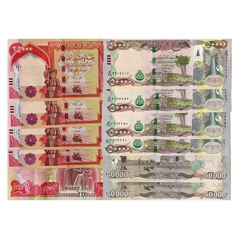 Iraqi Dinar Collection 500000 Dinars Uncirculated Banknotes