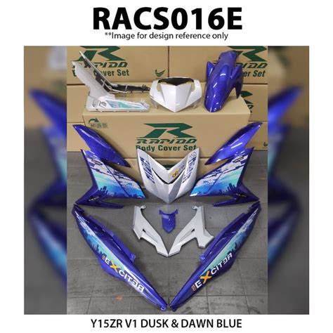 Rapido Cover Set Yamaha Y15ZR V1 V2 Cover Set Dusk Dawn Sticker