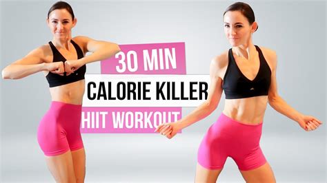 30 Min Calorie Killer Hiit Workout Full Body Cardio No Equipment No Repeat Youtube