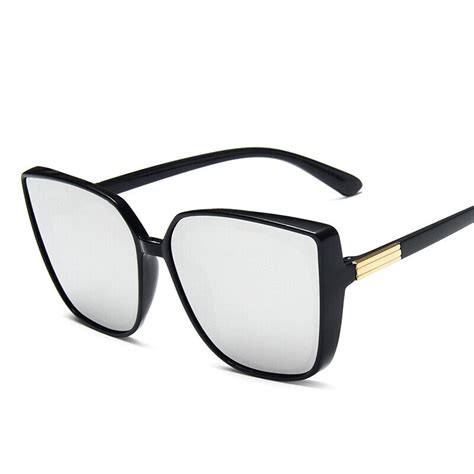 Klassisch Cat Eye Plastik Damen Sonnenbrille Uv Retro Au En