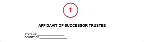 Free Affidavit Of Successor Trustee Form Word Pdf Eforms