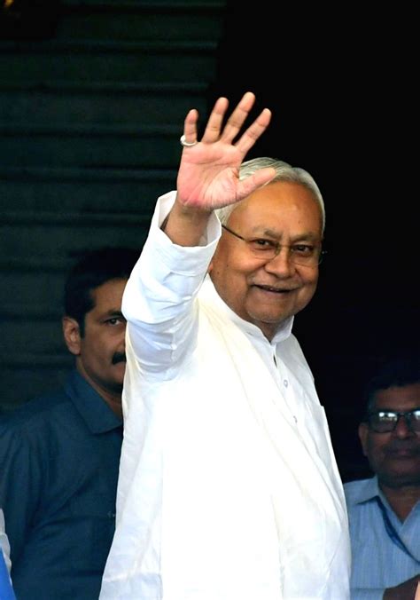 Bihar Chief Minister Nitish Kumar arrives at the state assembly