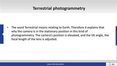 Aerial Photogrammetry Vs Terrestrial Photogrammetry Ppt