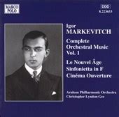 Markevitch Complete Orchestral Works Vol Lyndon