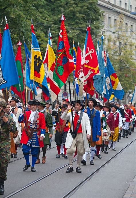 Swiss National Day Parade In Zurich Editorial Image - Image: 20620310