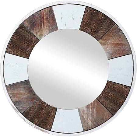 Jjuuyou Miroir Mural Rond De Cm Pour Salle De Bain Miroir De