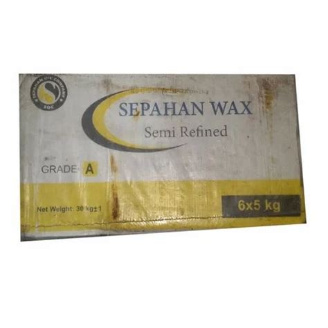 Sepahan Semi Refined Paraffin Wax For Candle Making Degree Celsius