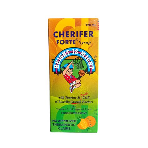 Cherifer Forte Syrup With Taurine And Double Chlorella Growth Factor