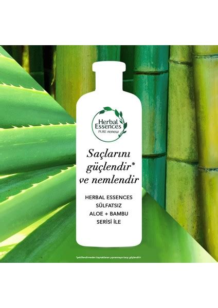 Herbal Essences S Lfats Z G Ve Nem Aloe Bambu Ampuan Fiyat