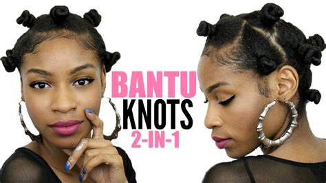 How To Do Bantu Knots On Natural Hair Youtube