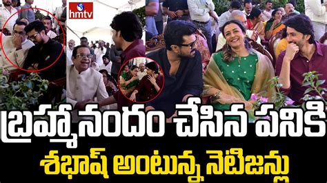 Mahesh Babu Namrata Shirodkar Behaviour With Brahmanandam At Anr Th