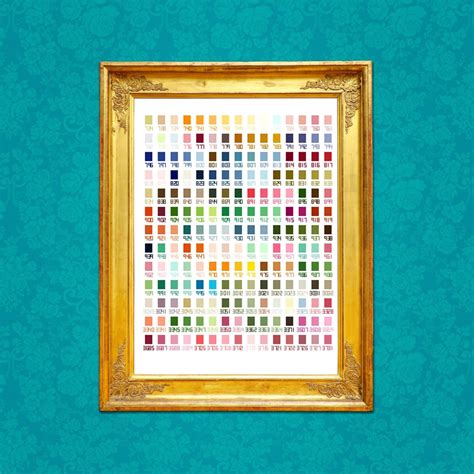 DMC Color Chart, 2, DMC Floss Color Chart, Dmc Thread Chart, Diy Dmc ...