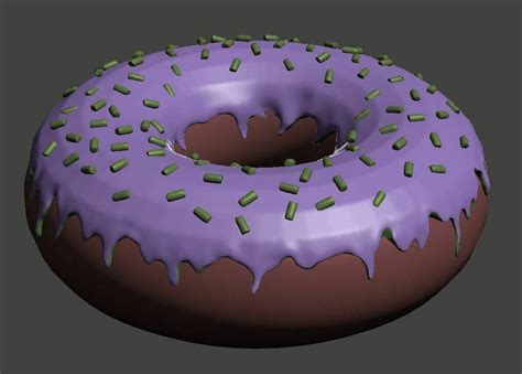 Free Stl File Sprinkled Donut・3d Printable Model To Download・cults