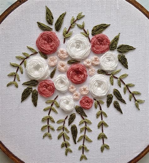 Ribbon Embroidery Flowers Designs