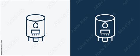 Vecteur Stock Water Heater Icon Outline Water Heater Icon From Hygiene