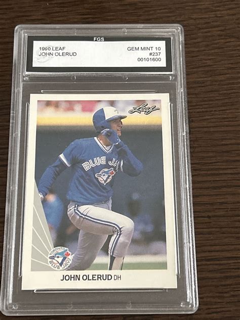 Leaf John Olerud Rookie Fgs Gem Mint Beautiful Card