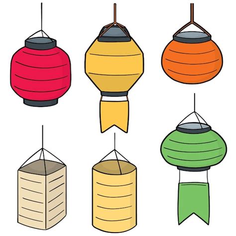 Premium Vector Set Of Lanterns