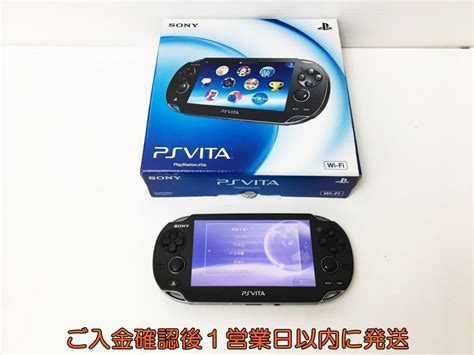 【目立った傷や汚れなし】【1円】psvita 本体箱 セット ブラック Pch 1000 Sony Playstation Vita 初期化