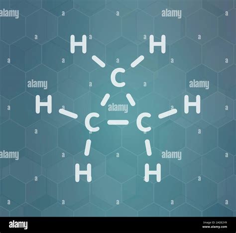 Le Cyclopropane Cycloalkane Mol Cule Utilis Comme Anesth Sique White