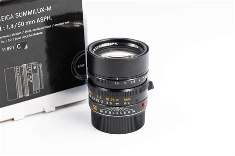 Leica Summilux M 50mm F 1 4 Asph Black Anodised 11891 Leica Camera