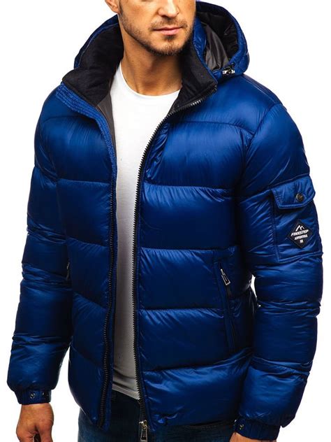 Chaqueta De Invierno Para Hombre Azul Oscuro Bolf Ab64 Azul Oscuro