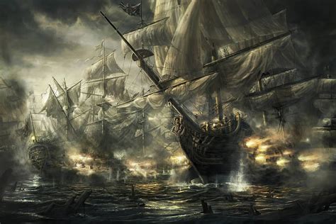 Epic Naval Battles | Ghost ship, Pirate ship, Ship art