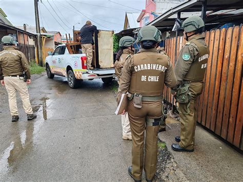 Seguridad Pública Apoyó A Carabineros En Desalojo De Vivienda En Temuco