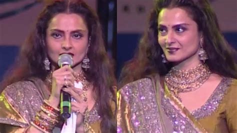 Rekha Birthday Special When Rekha Received Lifetime Achievement Award