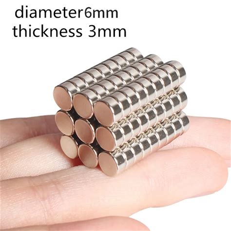 30pcs 6x3mm N35 Strong Magnetic Round Disc Block Rare Earth Neodymium